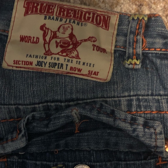 STRAIGHT FLAP RED/ORANGE STITCH MENS JEAN - Picture 5 of 16